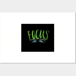 Focus eyes Posters and Art